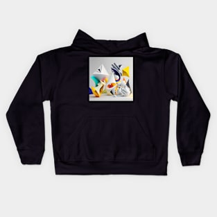 Abstract on the grey background Kids Hoodie